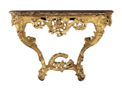 Console d'époque Louis XV Restauration de meubles à Paris - Vincennes. Historique de la console d'époque Louis XV