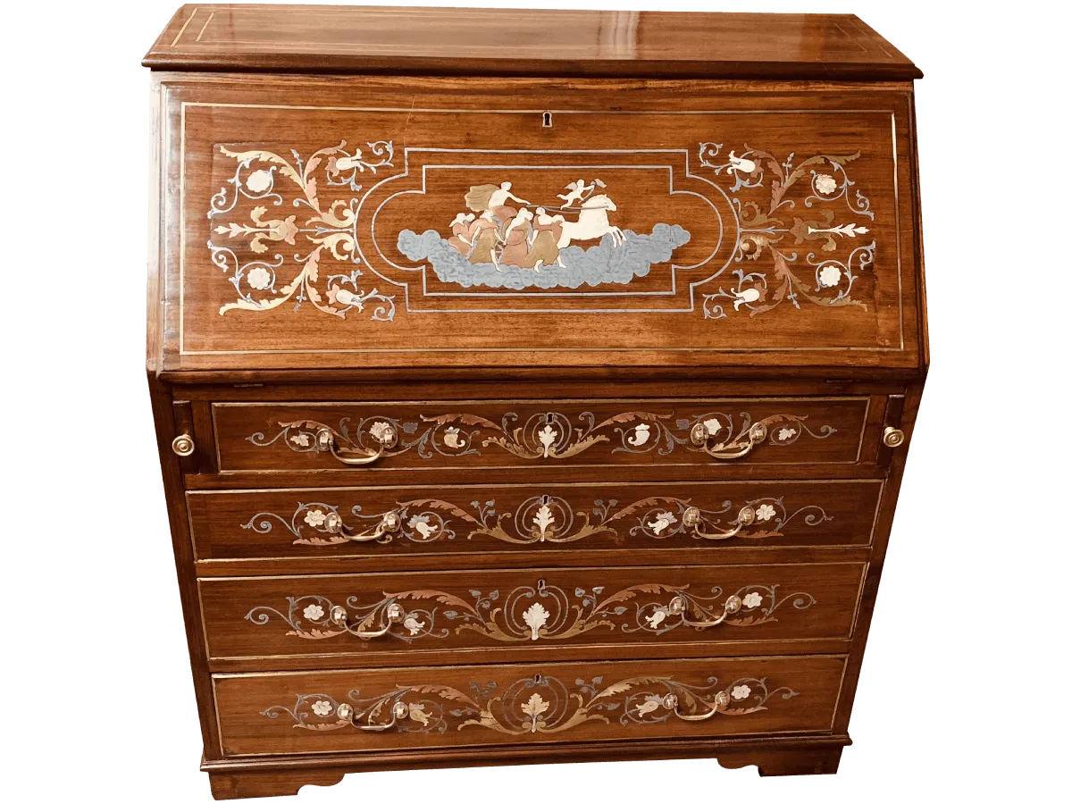 Après restauration. Bureau Anglais du XIX ème siècle Après restauration. Restauration à Paris - Vincennes d'un Bureau Anglais du XIX ème siècle