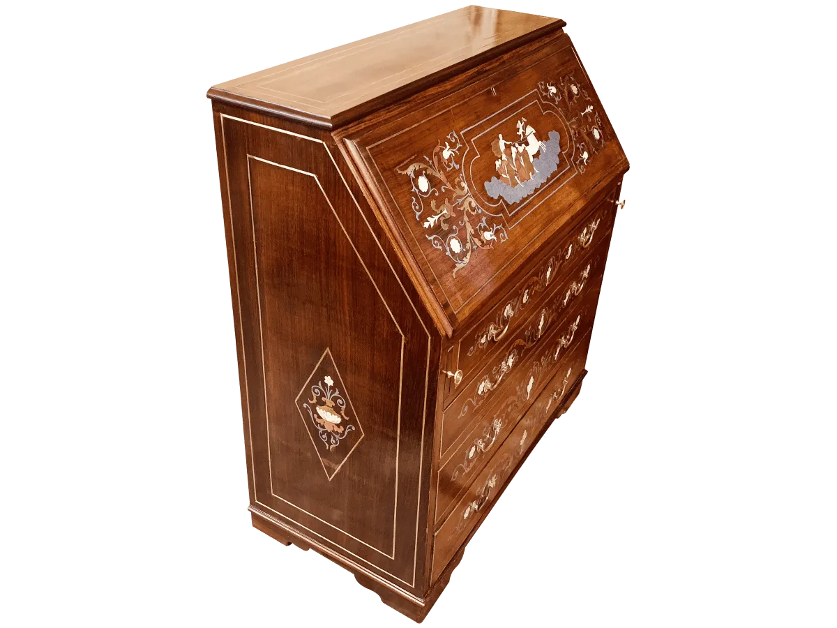 Après restauration. Bureau Anglais du XIX ème siècle Après restauration. Restauration à Paris - Vincennes d'un Bureau Anglais du XIX ème siècle